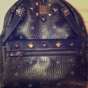 Mcm mini backpack detachable wallet
